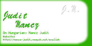 judit mancz business card